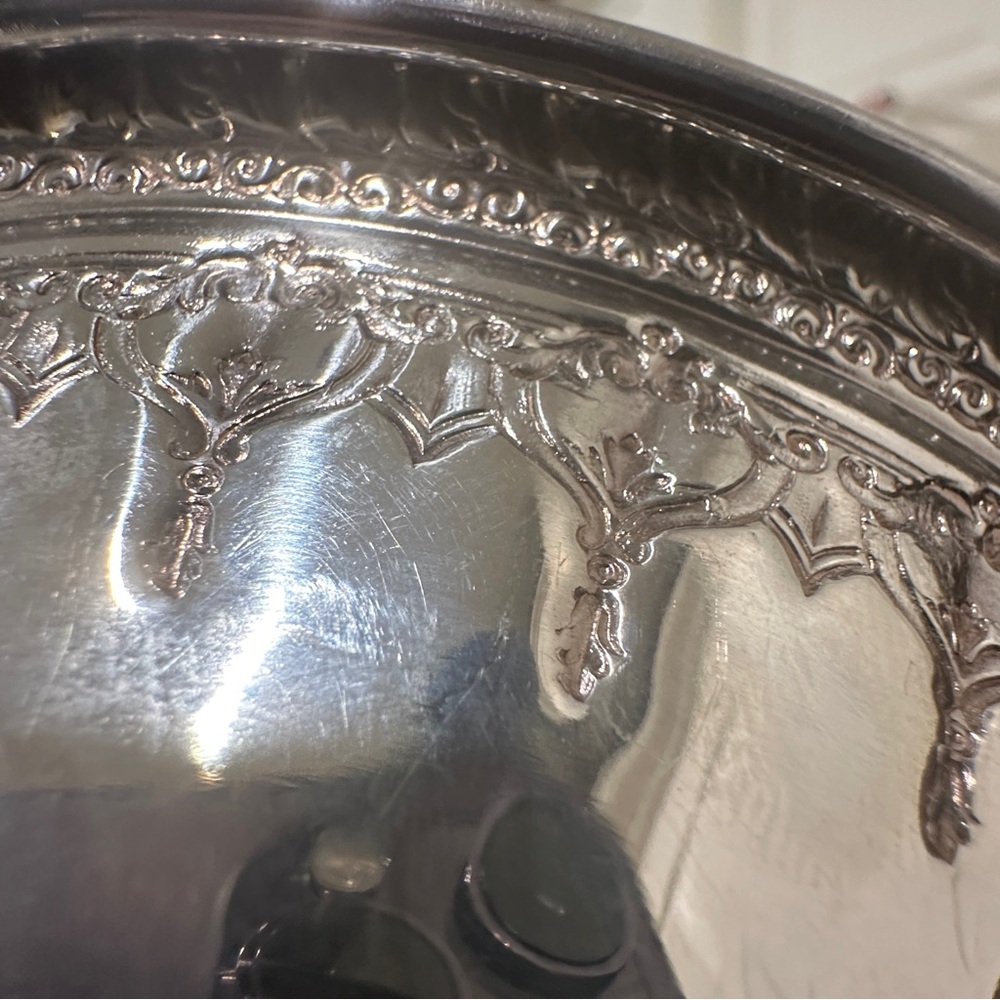Reed & Barton 1202 Silverplate Francis I Style 6” Candy Nut Bowl Mid-Century - Picture 7 of 10